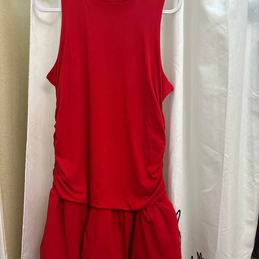 Madden NYC red bubble dress